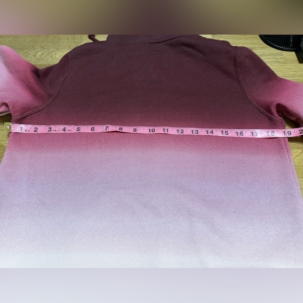 Hollister hoodie, ombre, maroon and pink sz S - Picture 3 of 4
